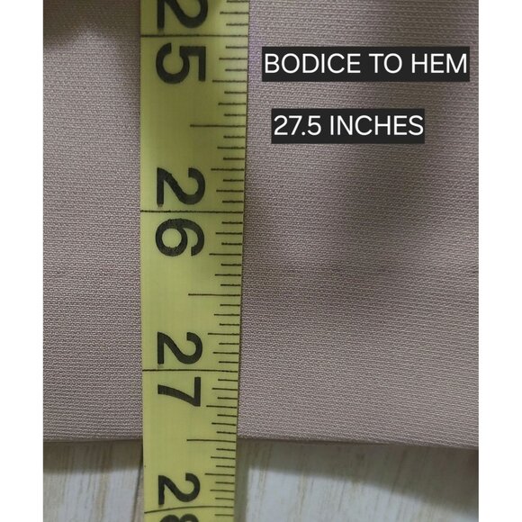 NWT Commense Women's Strapless Beige Mini Dress With Pockets Size XL - Picture 4 of 6